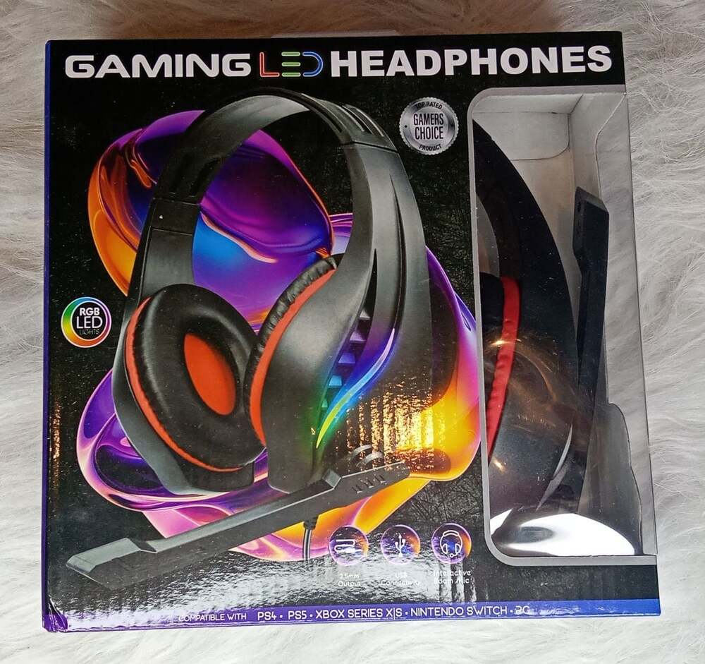 GAMEPRO Gaming LED Headphones with Interactive Boom Mic